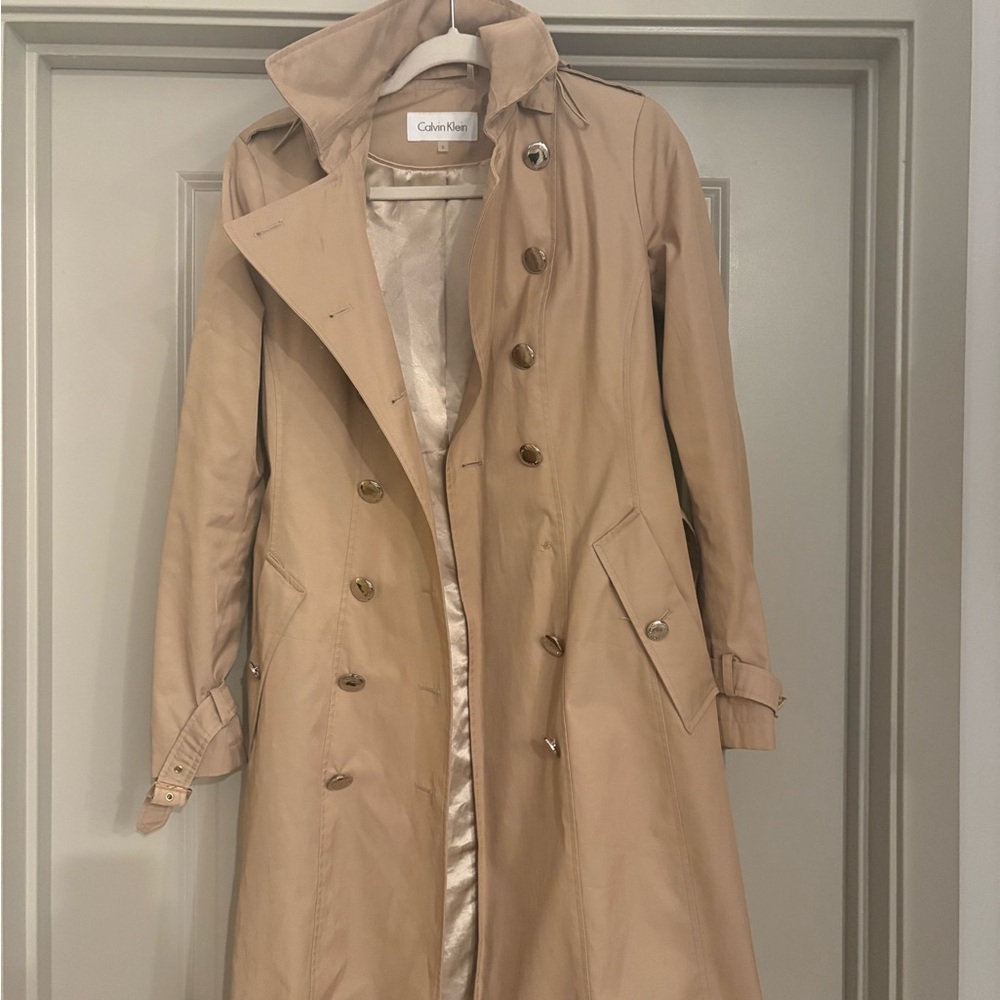 Calvin Klein Women's Beige Trench Coat